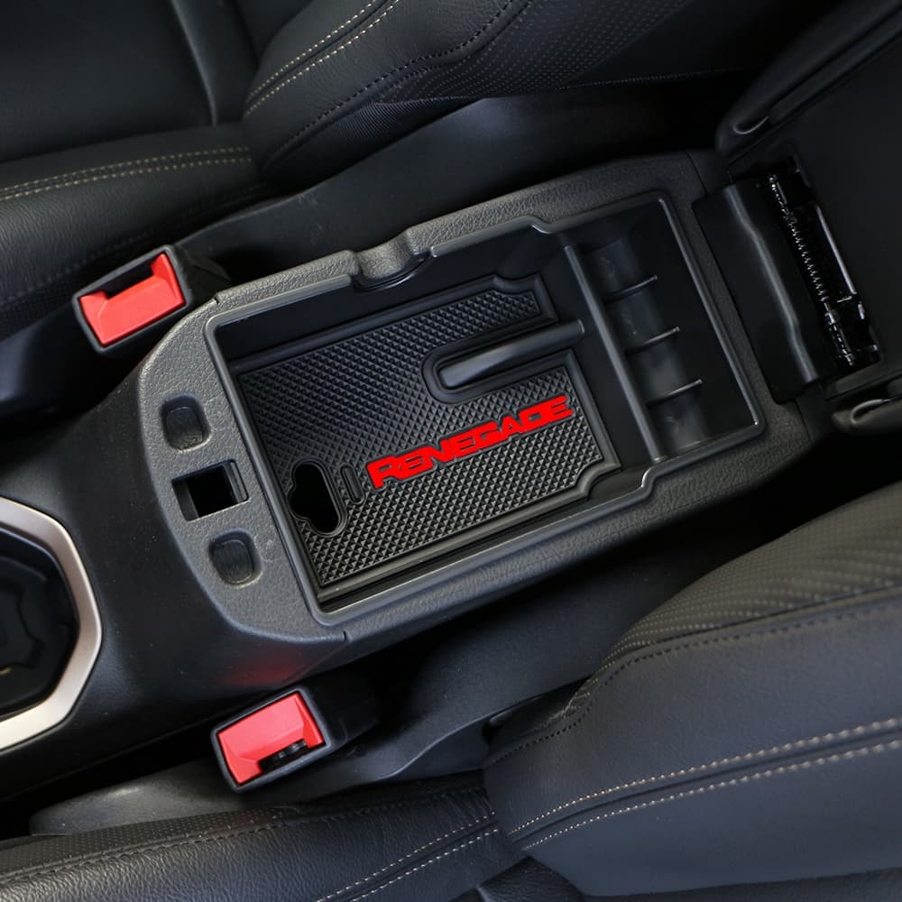 ABS Car Center Armrest Caixa De Armazenamento De Luvas De Arrumação Para Jeep Renegade 2014-2021 Acessórios Interiores