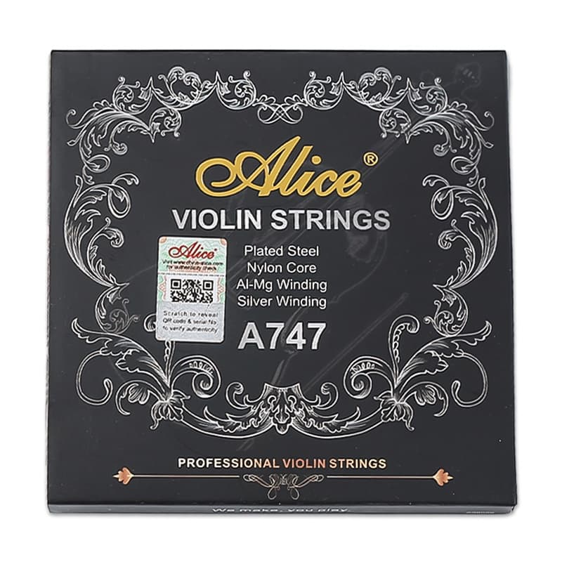 Alice A747 corda de nylon para violino master-class 1 conjunto liga de enrolamento para 1/8