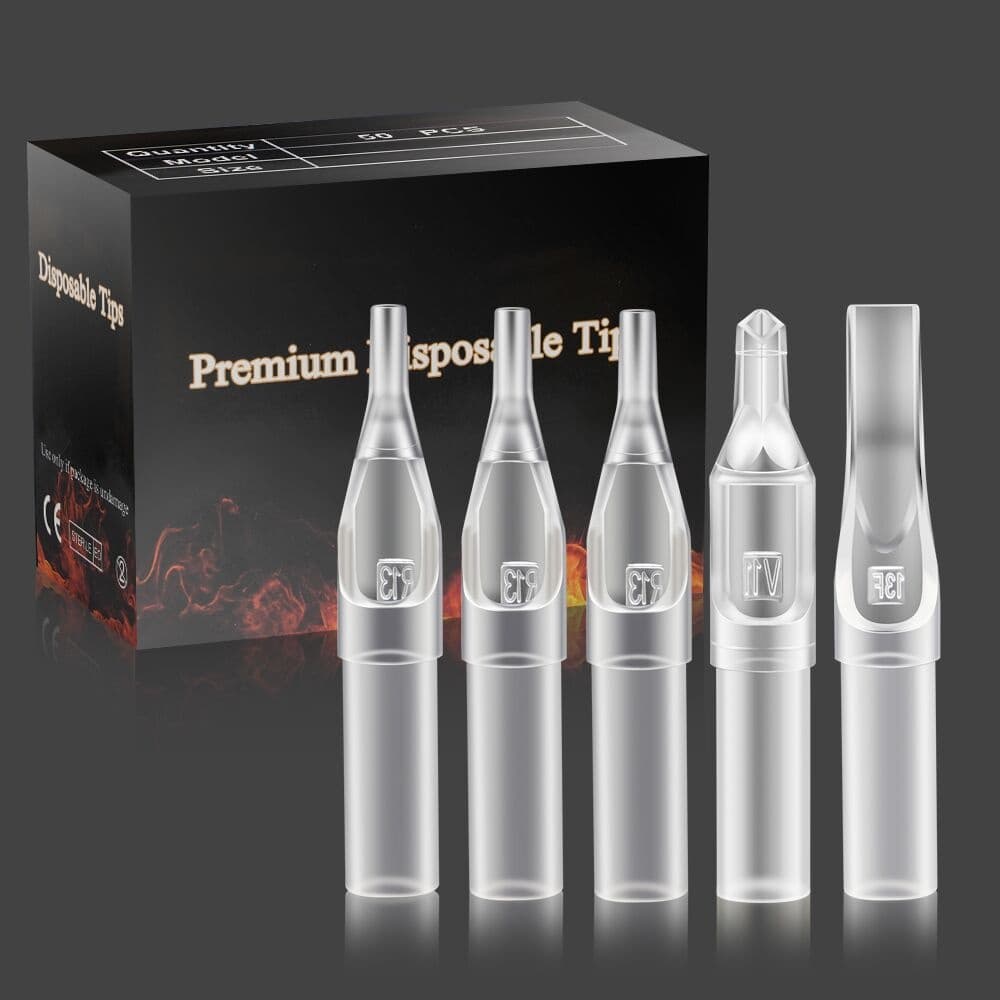 50/25 Unidades Descartável Ponteiras Tip Tips Tattoo Tatuagem