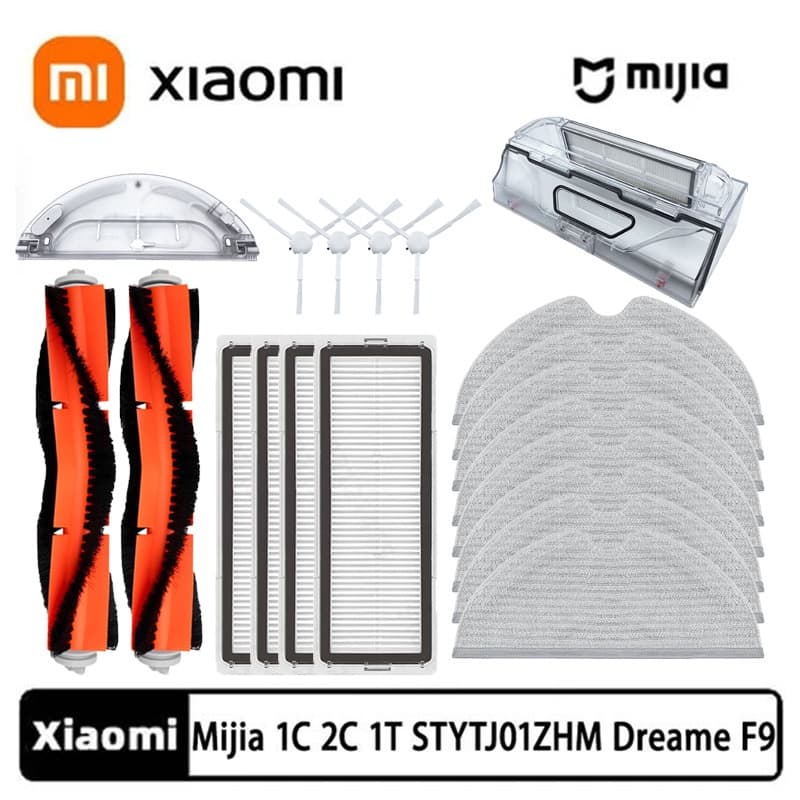 Xiaomi Mijia 1C 1T 2C STYTJ01ZHM STYTJ02ZHM STYTJ03ZHM Mi Robot Vacuum Mop Dreame F9 Aspirador De Vácuo Acessórios Do Filtro Hepa Escova Principal Lateral