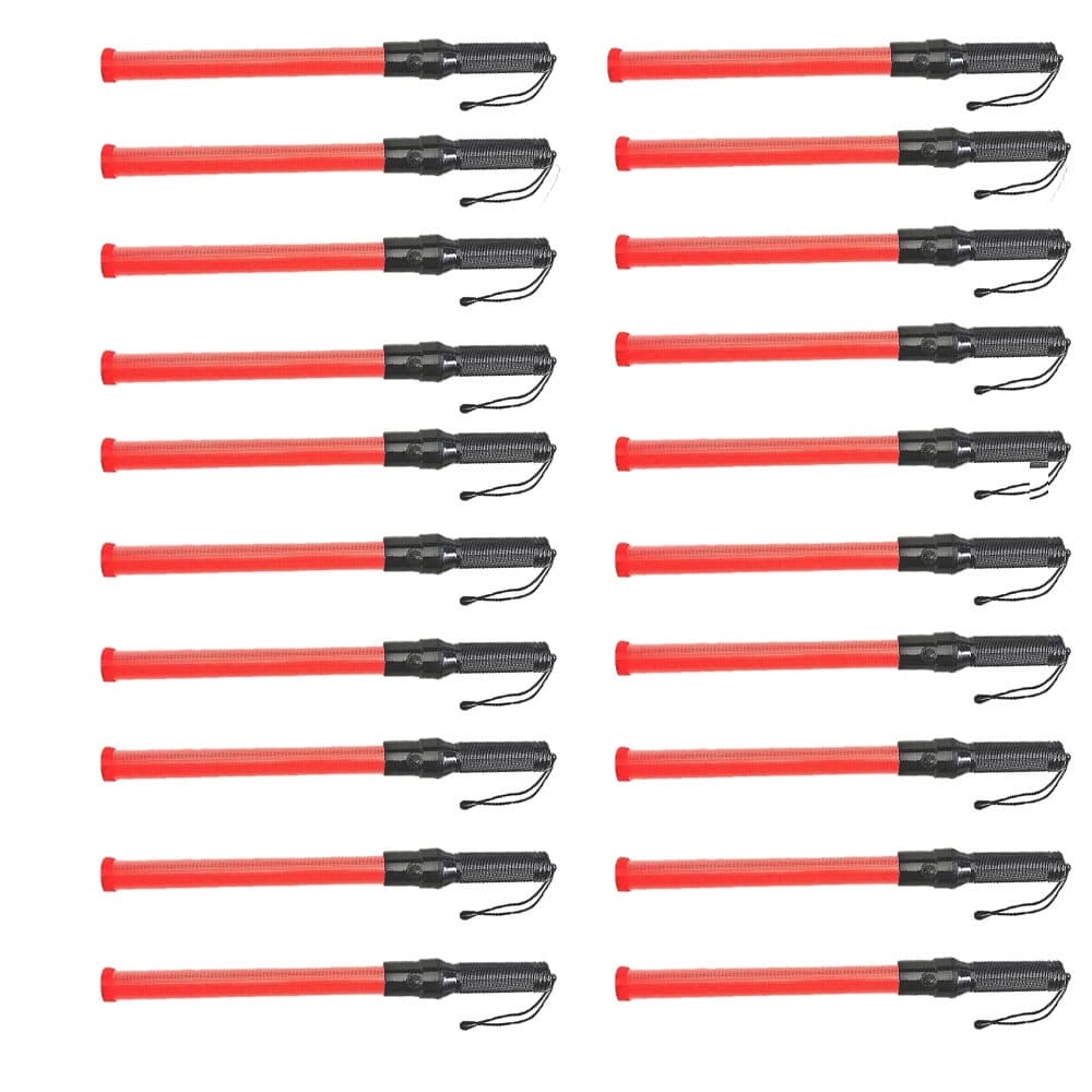 Bastao sinalizador luz Grande fluorescente Kit 10 Uni lanterna sinal emergencia Transito Manobra