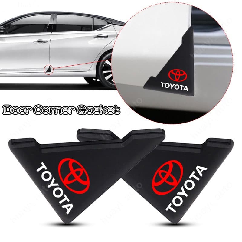 【 Limited Oferta De Tempo 】 2/4 Pcs Toyota Gr Sport Racing Silicone Anti-Colisão Canto Protetor Da Porta Do Carro Acessórios De Decoração Para Carros Hilux Innova Corolla Rush Calya Yaris Vios