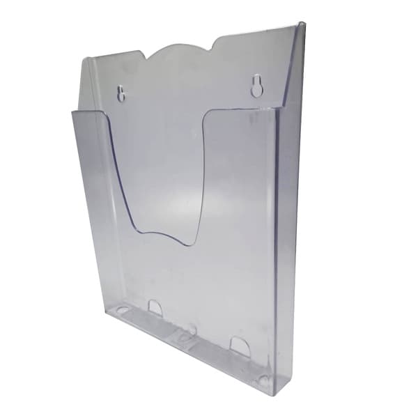Display Porta Folhetos A4 300 Folhas Parede Simples Cristal