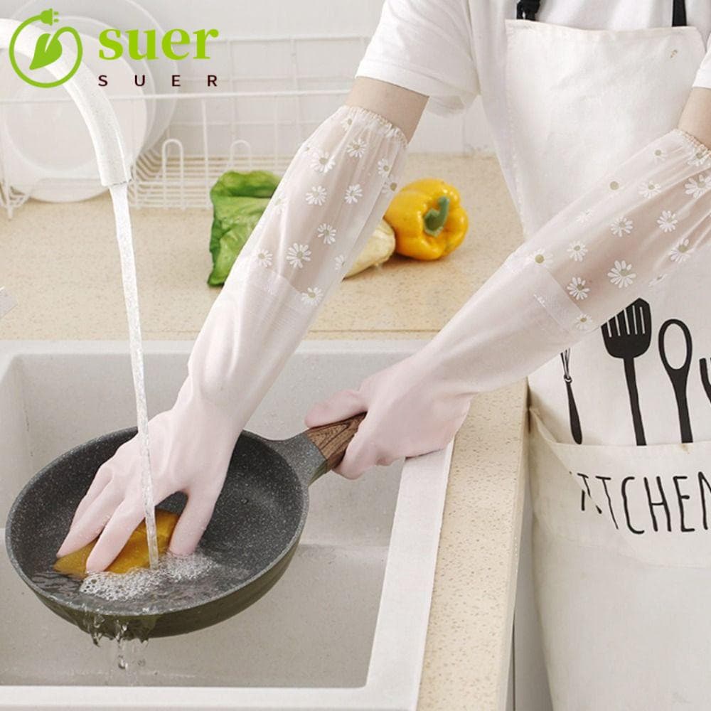 SUER1YE Luvas De Lavagem De Louça Silicone De Durável E Espesso Para Uso Doméstico