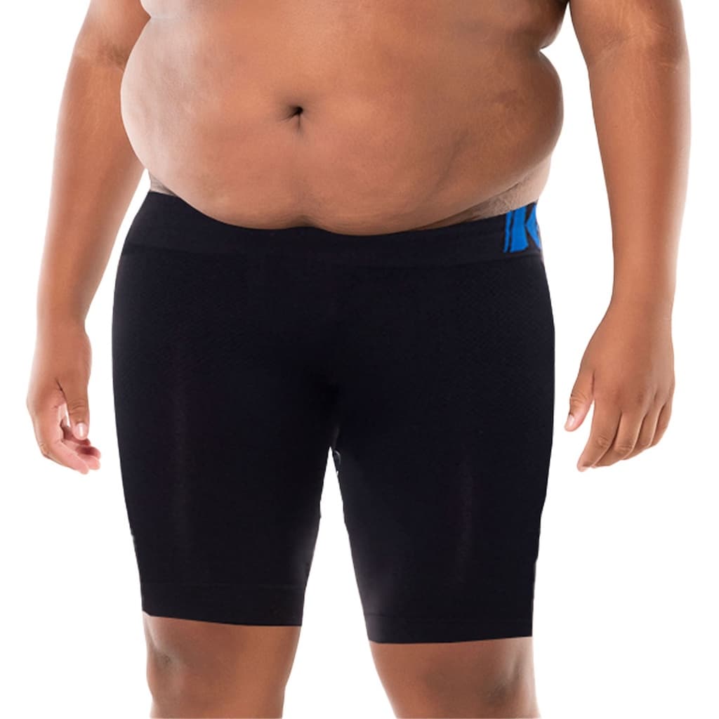 Bermuda Térmica Esportiva Short Plus Size Sem Costura G1 G2 Ant Assadura Academia Fitness Treino