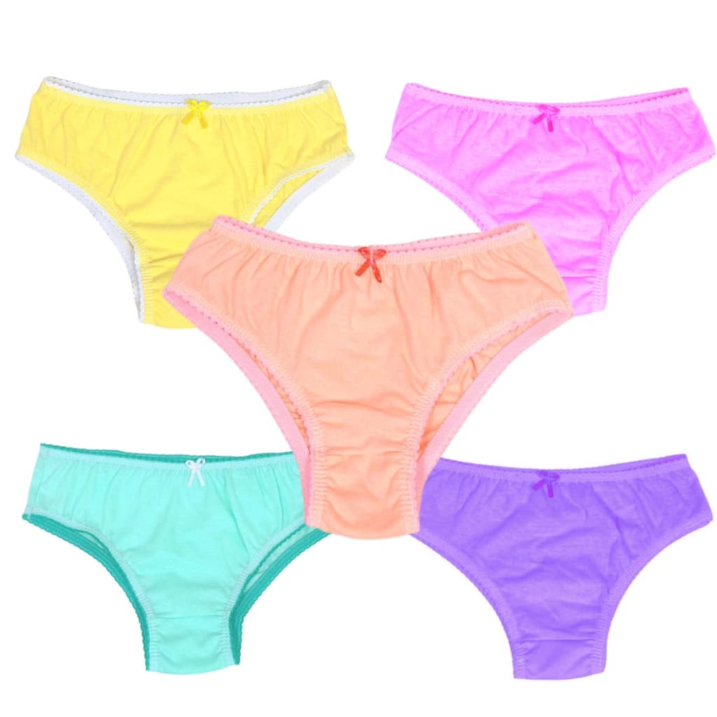 Kit 10 Calcinhas Infantil LEVES DEFEITOS Menina Cores Variadas