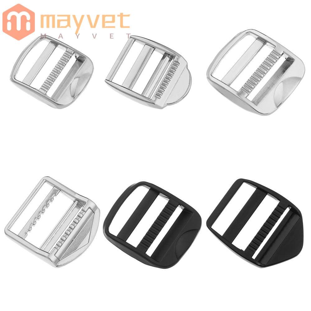 MAYVET Fivela De Ajuste Deslizante Metal Para Bagagem Mochila Rectângulo De Alças