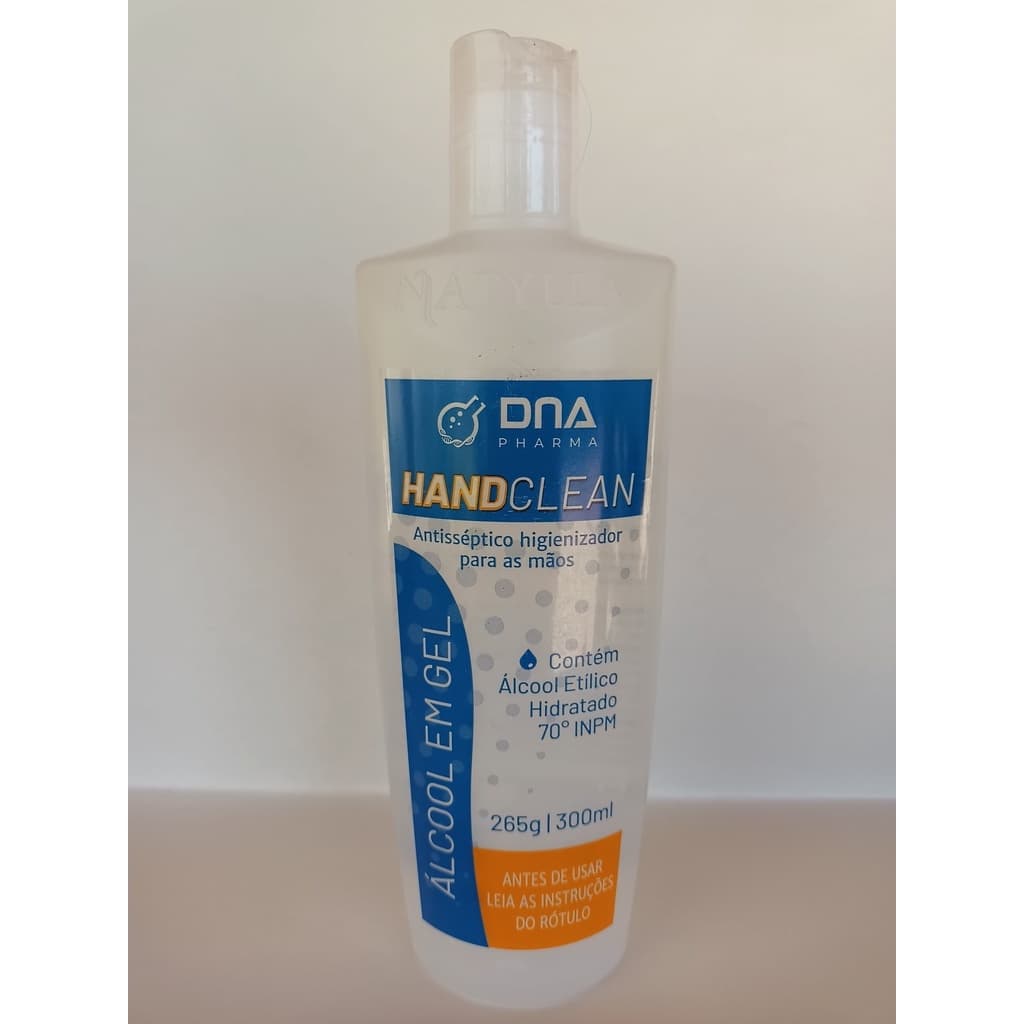 KIt Álcool Gel Bactericida 300 ml com válvula flip top