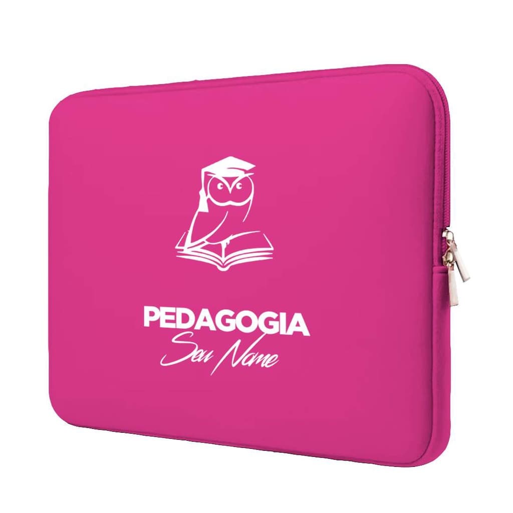 Capa Case Pasta Maleta Notebook Macbook Personalizada Neoprene 15.6/14.1/13.3/12.1/11.6/17.3/10.1 Pedagogia 2