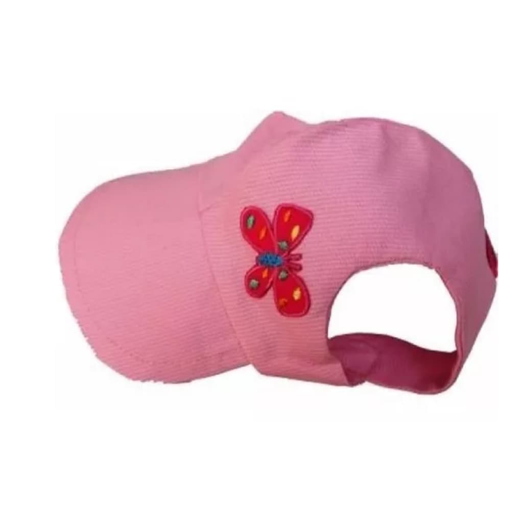 BONÉ ROSA PARA CÃES COM REGULAGEM