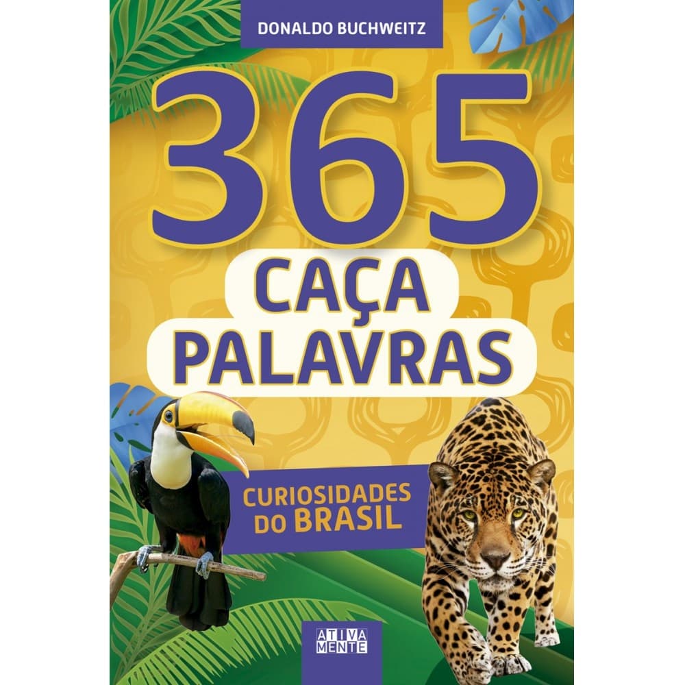 Livro 365 caça-palavras - curiosidades do Brasil