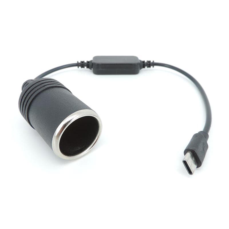 Usb C Tipo 5V A 12V Tomada Para Isqueiro Carro Conversor Fêmea Cabo Adaptador De Energia Aspirador De Pó