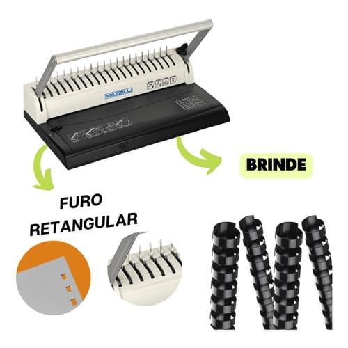 Encadernadora Perfuradora Manual Para Garras Plasticas Papel A4