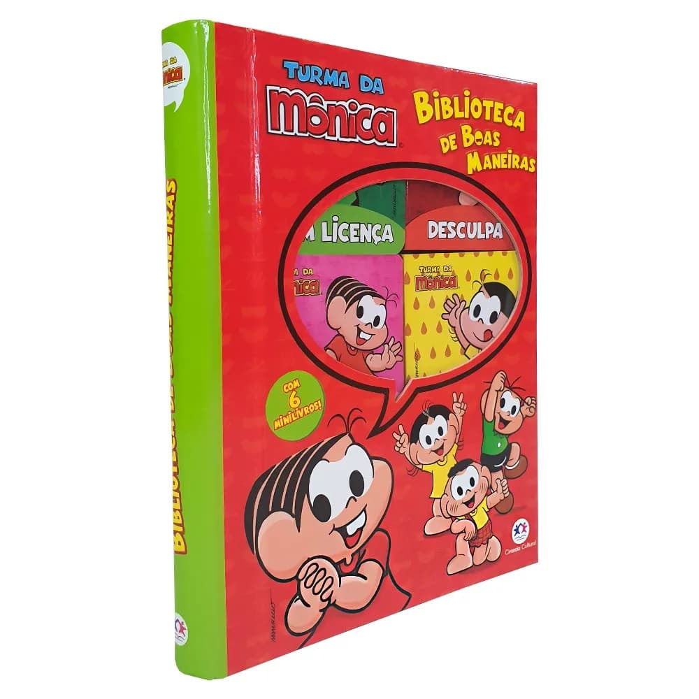 Box com 6 Minilivros Turma da Mônica - Biblioteca de boas maneiras | Ciranda Cultural