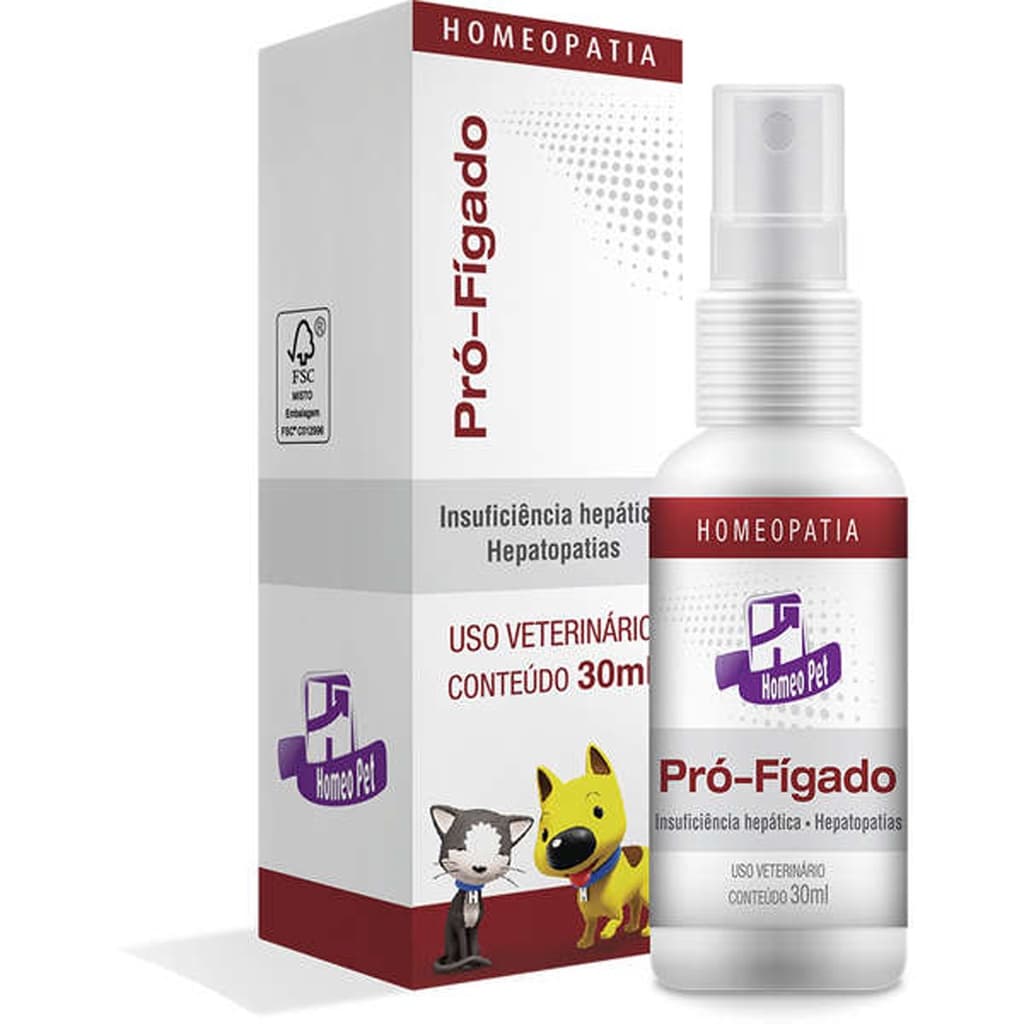 Pró-Fígado Homeopatia Homeo Pet Real H - 30 mL