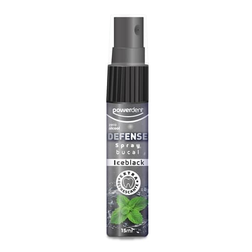 Spray Bucal Defense Ice Black Refrescante Mau Hálito