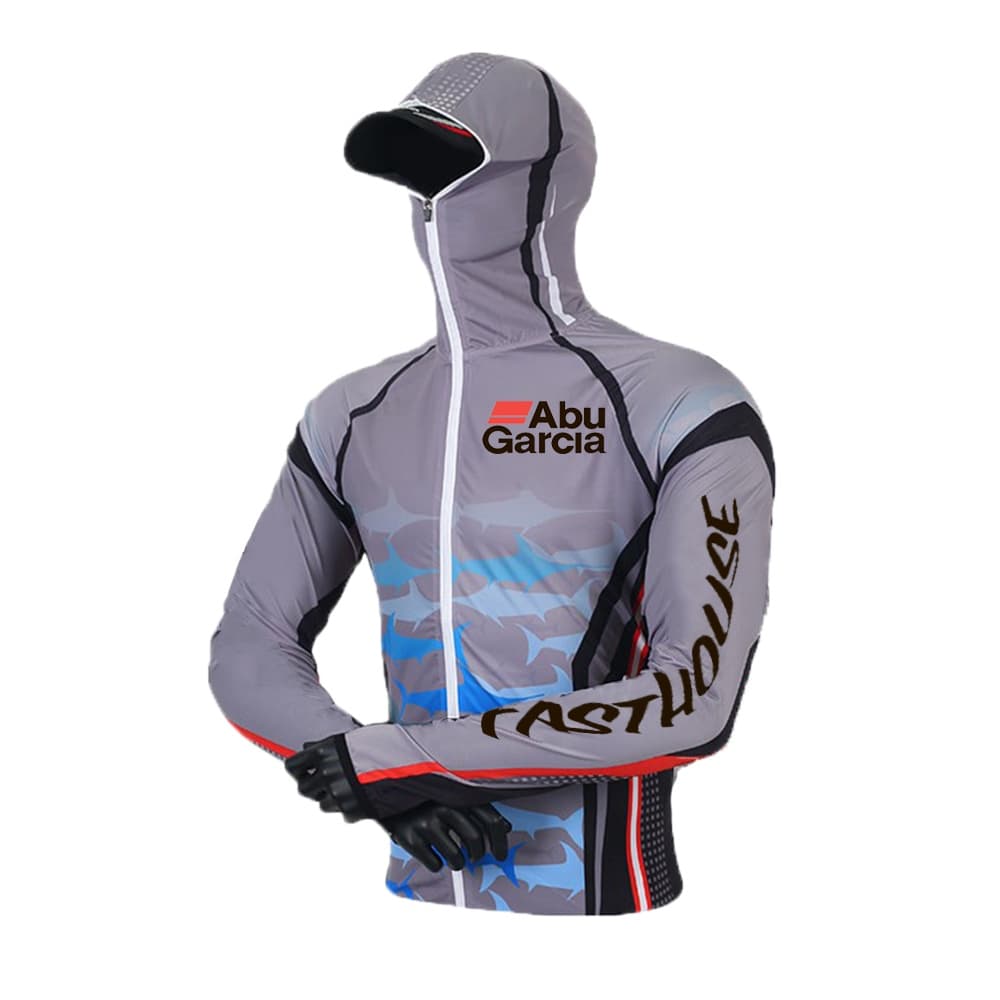ABUGARCIA Camisas De Pesca Para Homens Proteção Solar UV De Verão De Manga Longa Performance