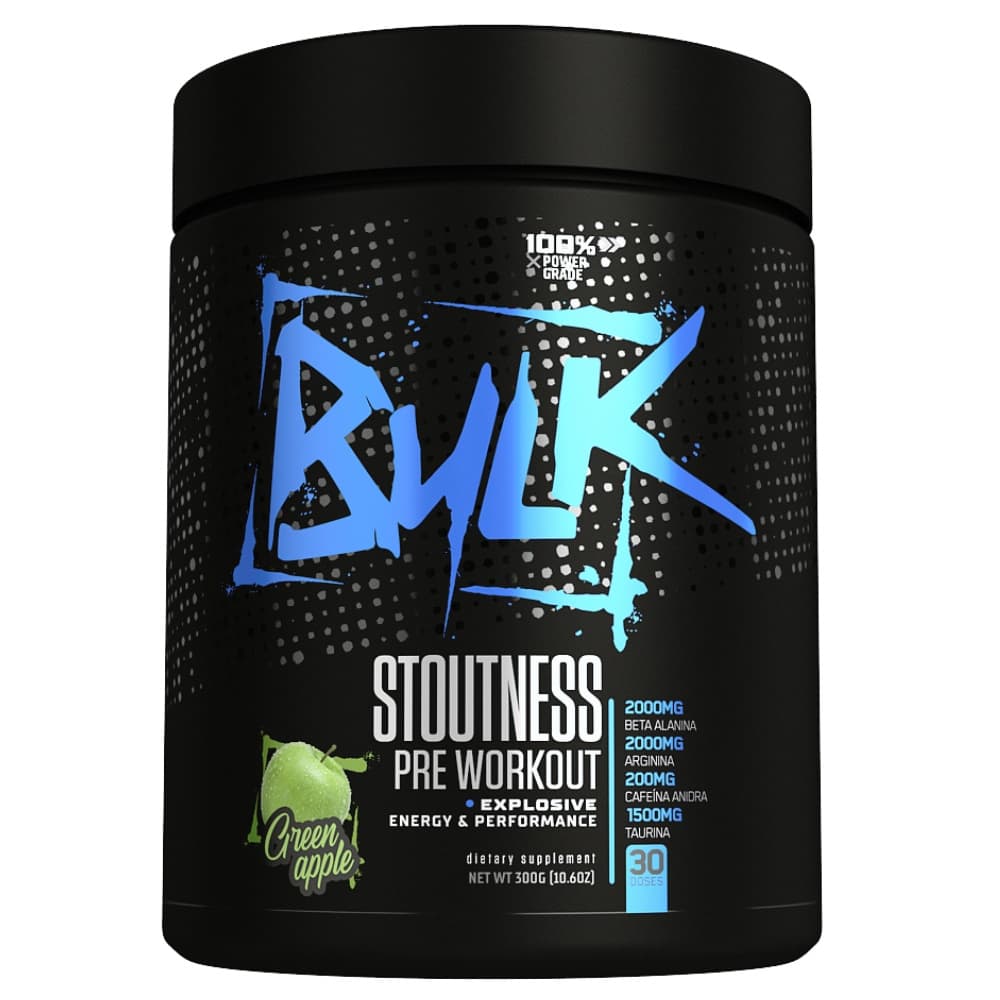 Pré Treino Stoutness Pre Workout 300g Bulk Nutrition