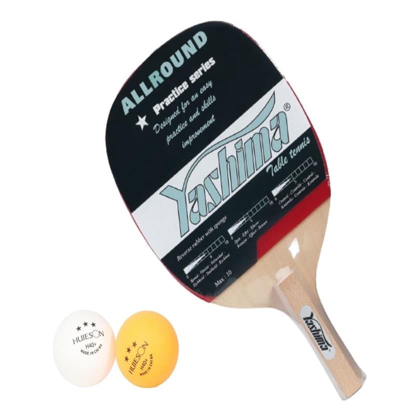 Raquete Caneta Tenis Mesa Ping Pong + 2 Bolas 3 Estrelas