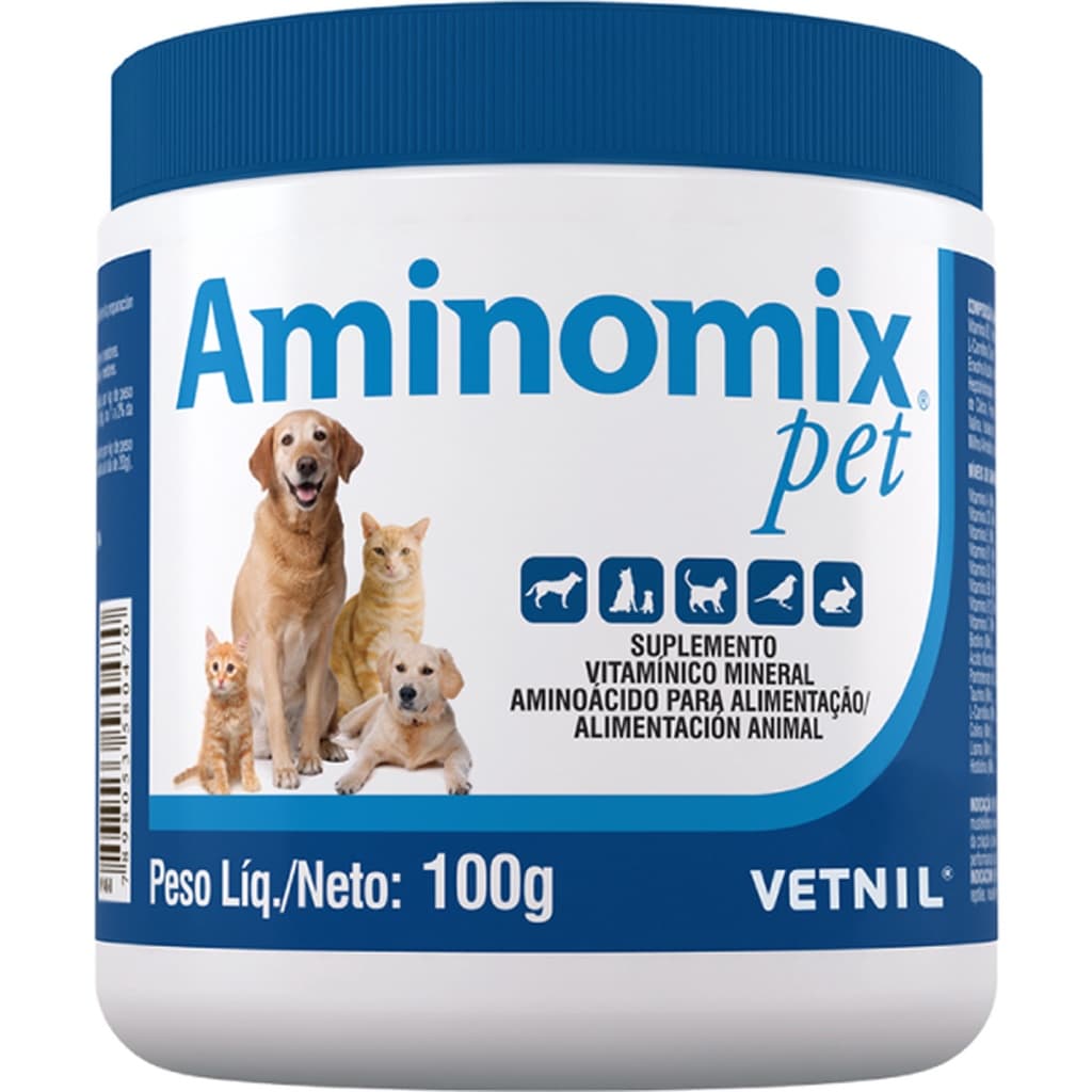 Aminomix Pet Vetnil Suplemento Vitamínico - 100 g