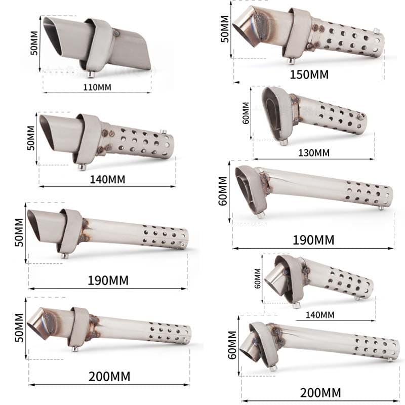 Silenciador DB Killer Para Akrapovic Muffler Hexagonal Modificação Do Exaustor De Pernas