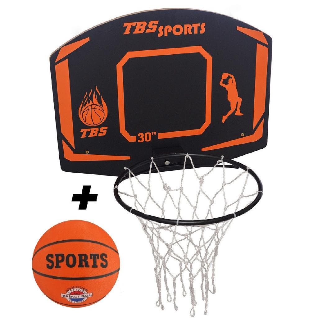 Kit Tabela Basquete À Prova D´água Aro 41cm C/ Rede E Bola Envio Já