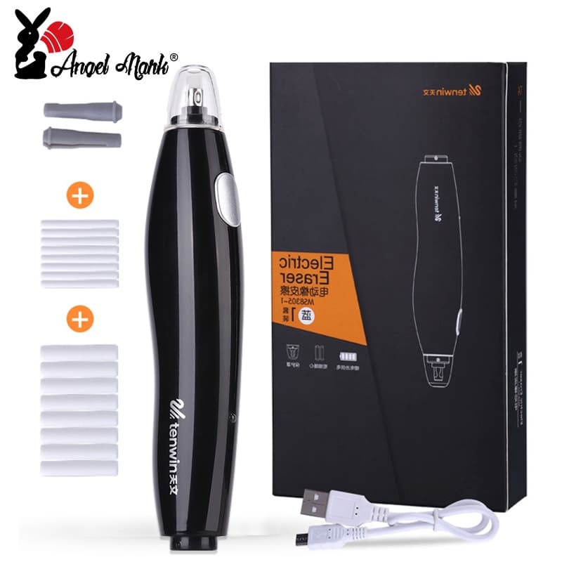 Apagador Elétrico Angel Mark Com USB Carregado Borracha De Desenho A Lápis De Alta Qualidade Papelaria