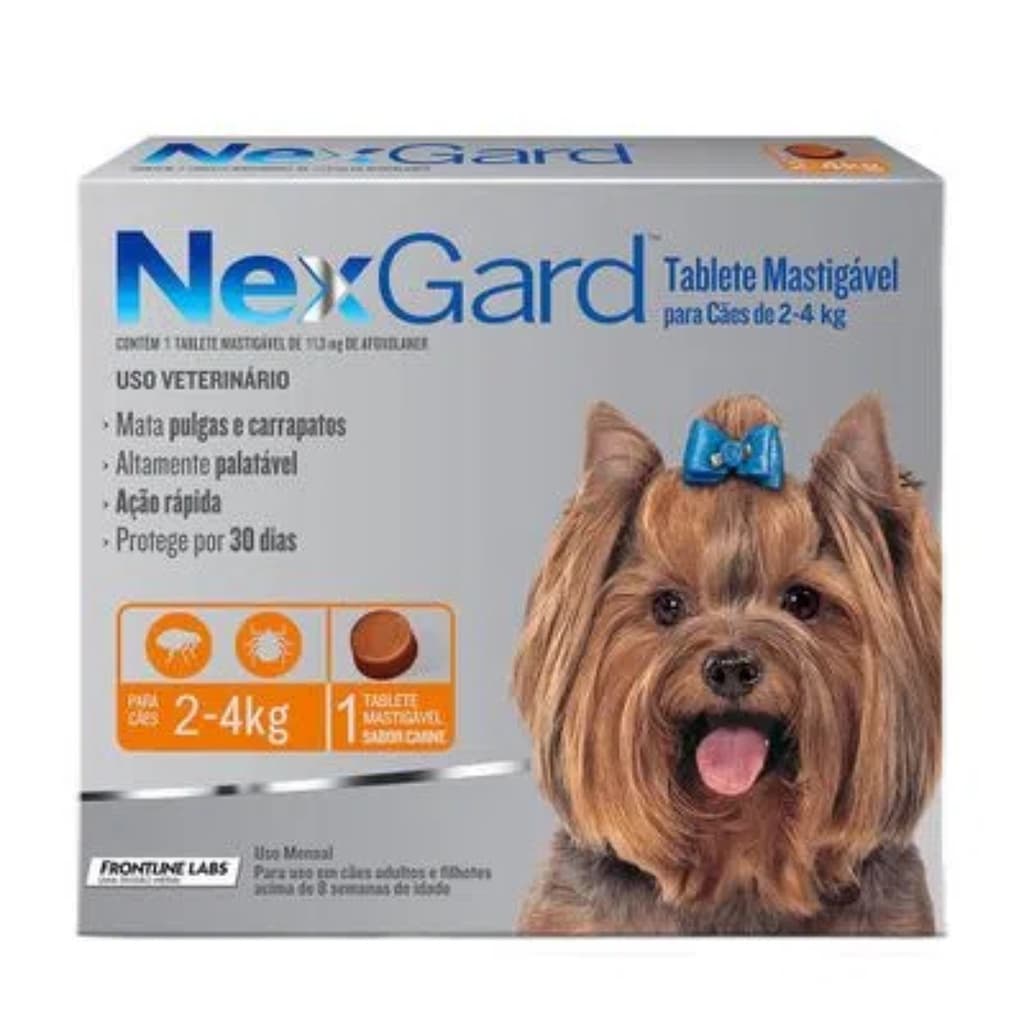 Nexgard Antipulgas E Carrapatos 2 A 4kg Com 1 Comp. Nex Gard