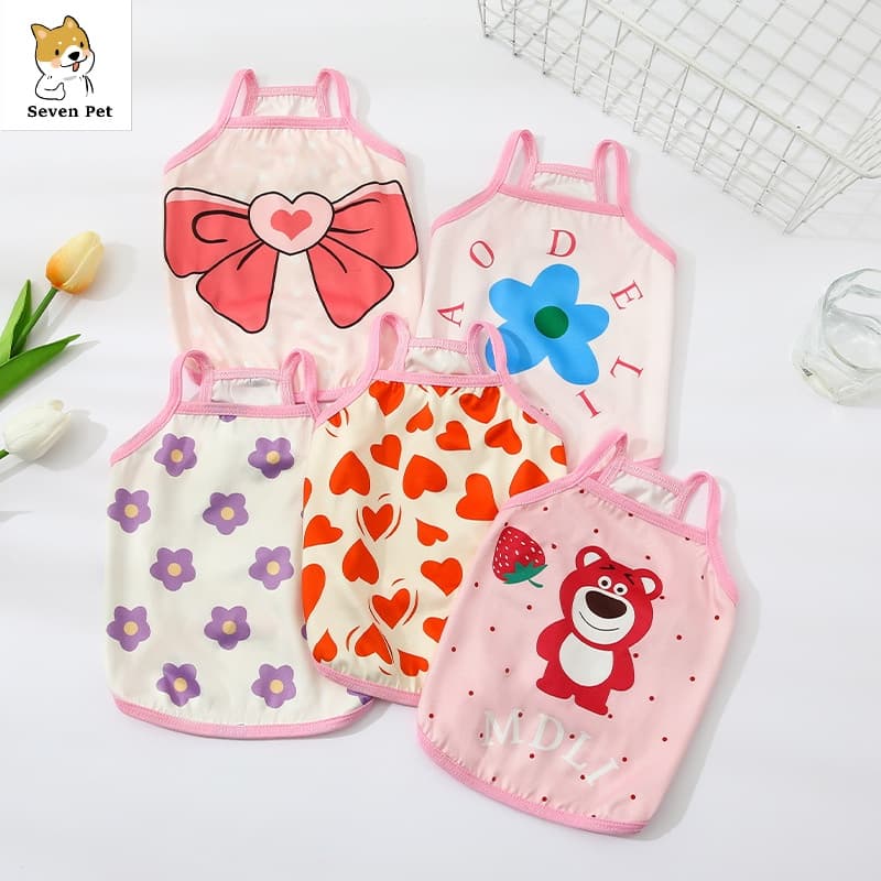 Roupas Para Cães Shih Tzu Femle Colete De Cachorro Com Respirável Camiseta Gatos Animais De Estimação Topo Do Tanque