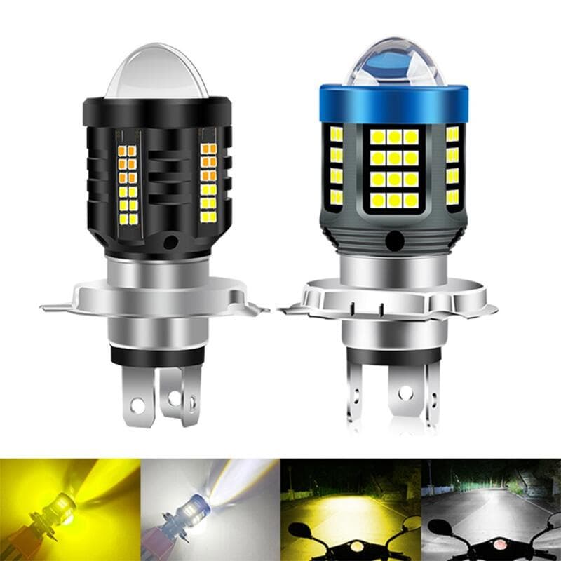 1pcs P15d ba20d h6 led Luz De Motocicleta h4 Farol Com Lente Lâmpada De Sinalização Oi lo Nevoeiro 12v 24v 6000k