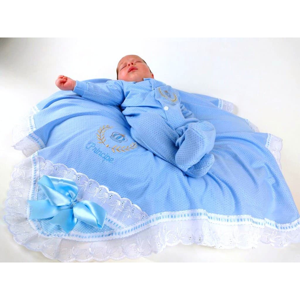 Saída de Maternidade 5 Peças para Bebê Recém Nascido Infantil