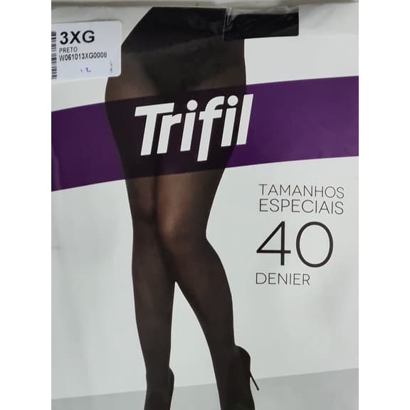 Meia Calça Fio 40 Opaca Plus Size Trifil 6101.