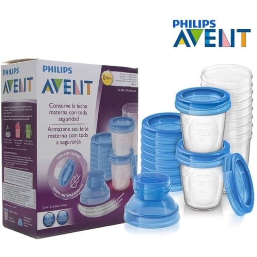 Potes Armazenamento De Leite Philips Avent Com 10 Peças