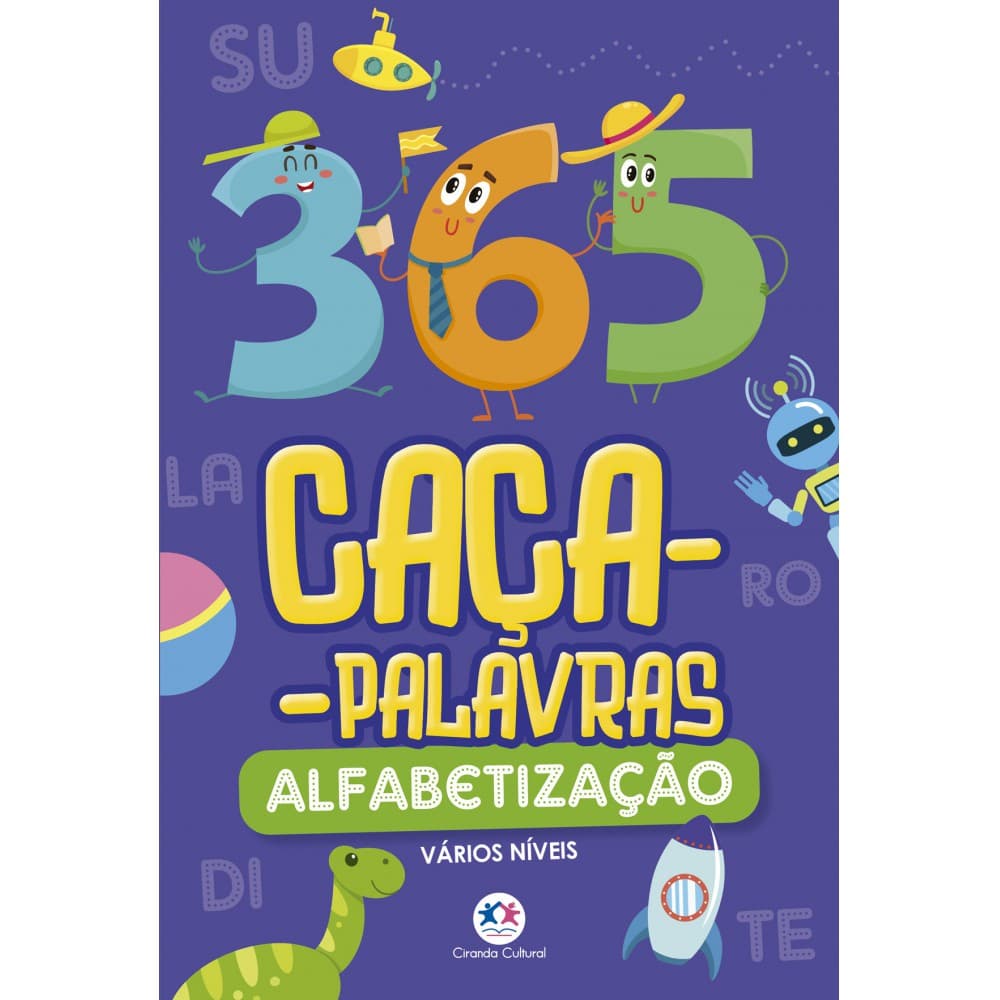 Livro 365 caça-palavras - Alfabetização
