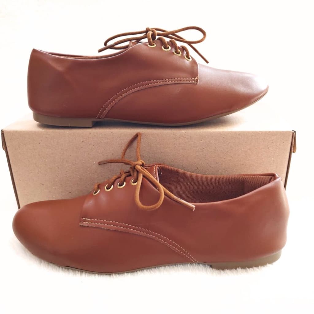 Sapato oxford caramelo marrom sapato confortavel