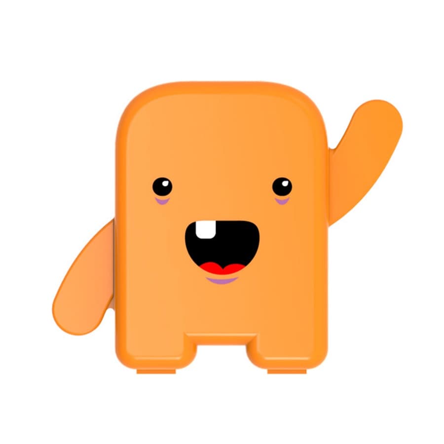 Porta Guarda Dente de Leite Infantil Laranja - Dental Álbum