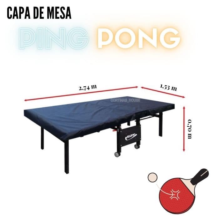 CAPA PARA PING PONG KLOPF TÊNIS MESA IMPERMEÁVEL