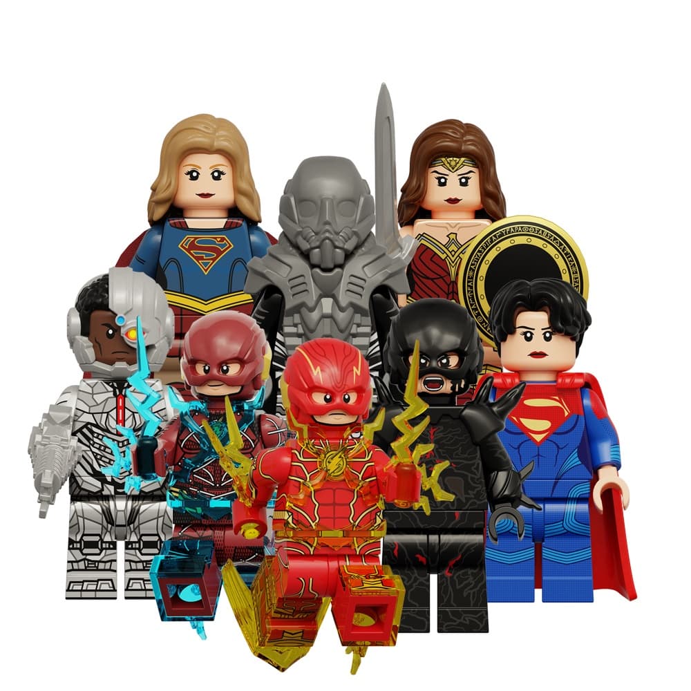 KT1071 O Flash Super Herois Filme Maravilha Mulher Cyborg Geral Zod Mini Blocos De Construção Brinquedos Para Crianças