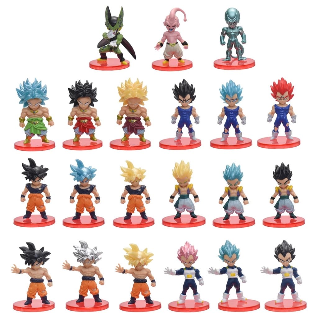 Action Figure Dragon Ball Z - 6,5cm a 7cm - Diversos Modelos - Goku Freeza Cell Broly Vegeta Gotenks