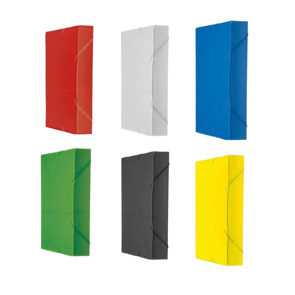 Kit 3 Pastas 55mm Ofício Elástico Novaonda Sortidas Polibras