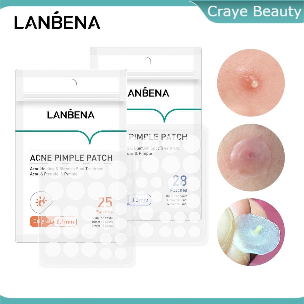 LANBENA Adesivo Mestre Para Espinhas De Acne À Prova D'água ClearFit Uso Diurno (0.1 Mm)/Noturno (0.3