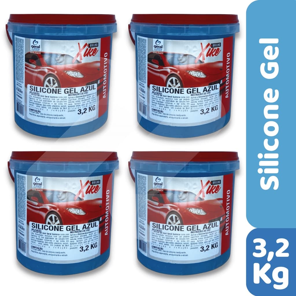 Silicone Gel Azul Perfumado | Caixa Fechada | Standard - 3,2 Kg