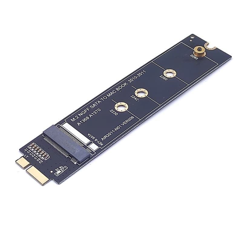 Para Apple Macbook SSD Adaptador 2010 2011 MacBook Air A1369 A1370 M2 Adaptador Conversor SSD Suporte 2230 2242 2260 2280 M2 SSD