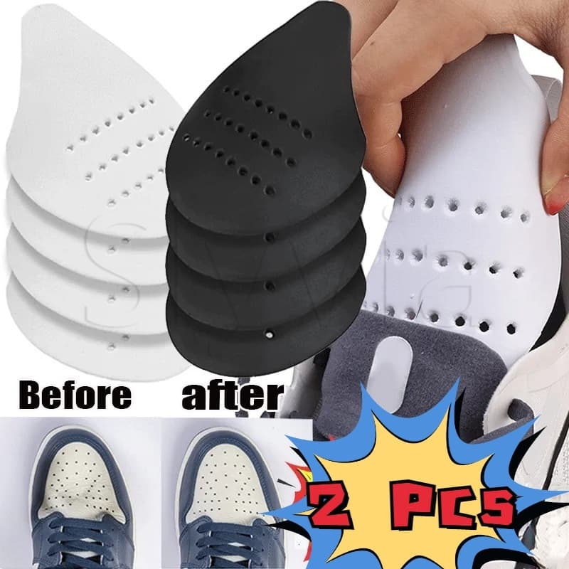 2 Pcs Tênis De Proteção Anti-Dobradura Apoio EVA Ferramentas Da Caixa Acessórios Do Crease Protetor Biqueira Suporte Cabeça Sapato Extensor