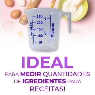 Jarra Medidora 250 ml Graduada Transparente