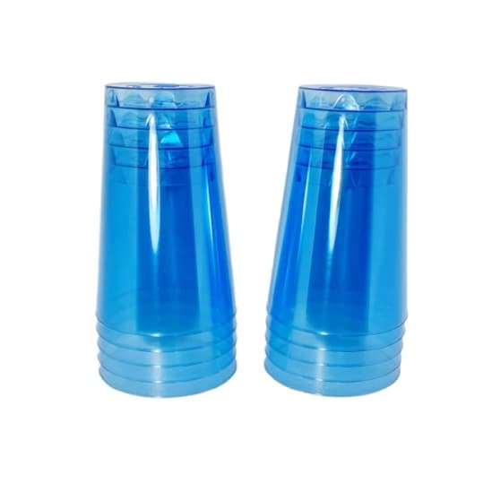 Copo Acrílico Resistente 300ml Azul Translúcido - 10 unid