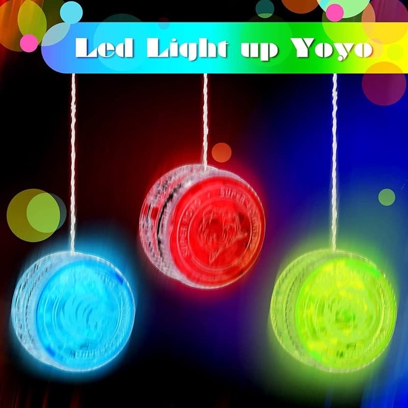 Yoyo Mágico De Truque Profissional Luminoso Com Brinquedos De Cordas Giratórias
