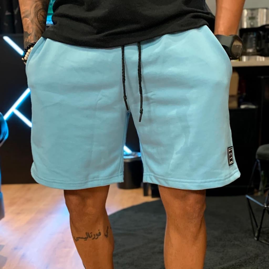 Bermuda Longuinni Moletom Azul Bebê