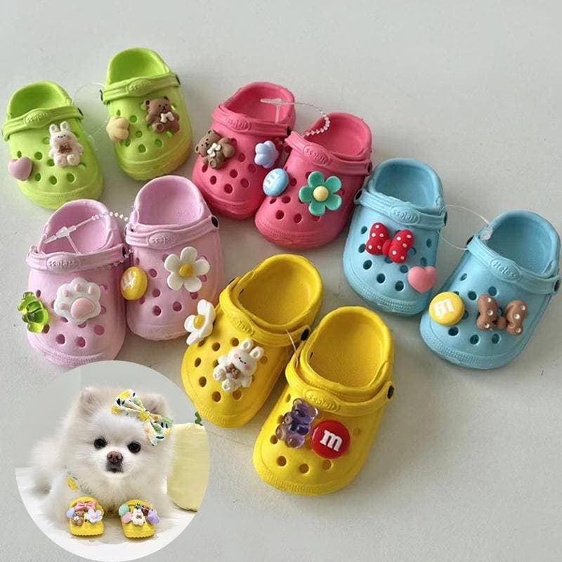 Chinelos Para Animais De Estimação Sapatos Cães Decorações Acessórios Gatos Respiráveis Calçados Antiderrapantes