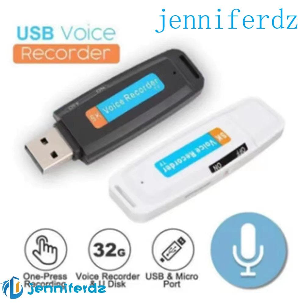 AJENNIFER Gravador De Voz De Áudio , Leve Multifuncional Recarregável Gravação De Entrevista Portátil